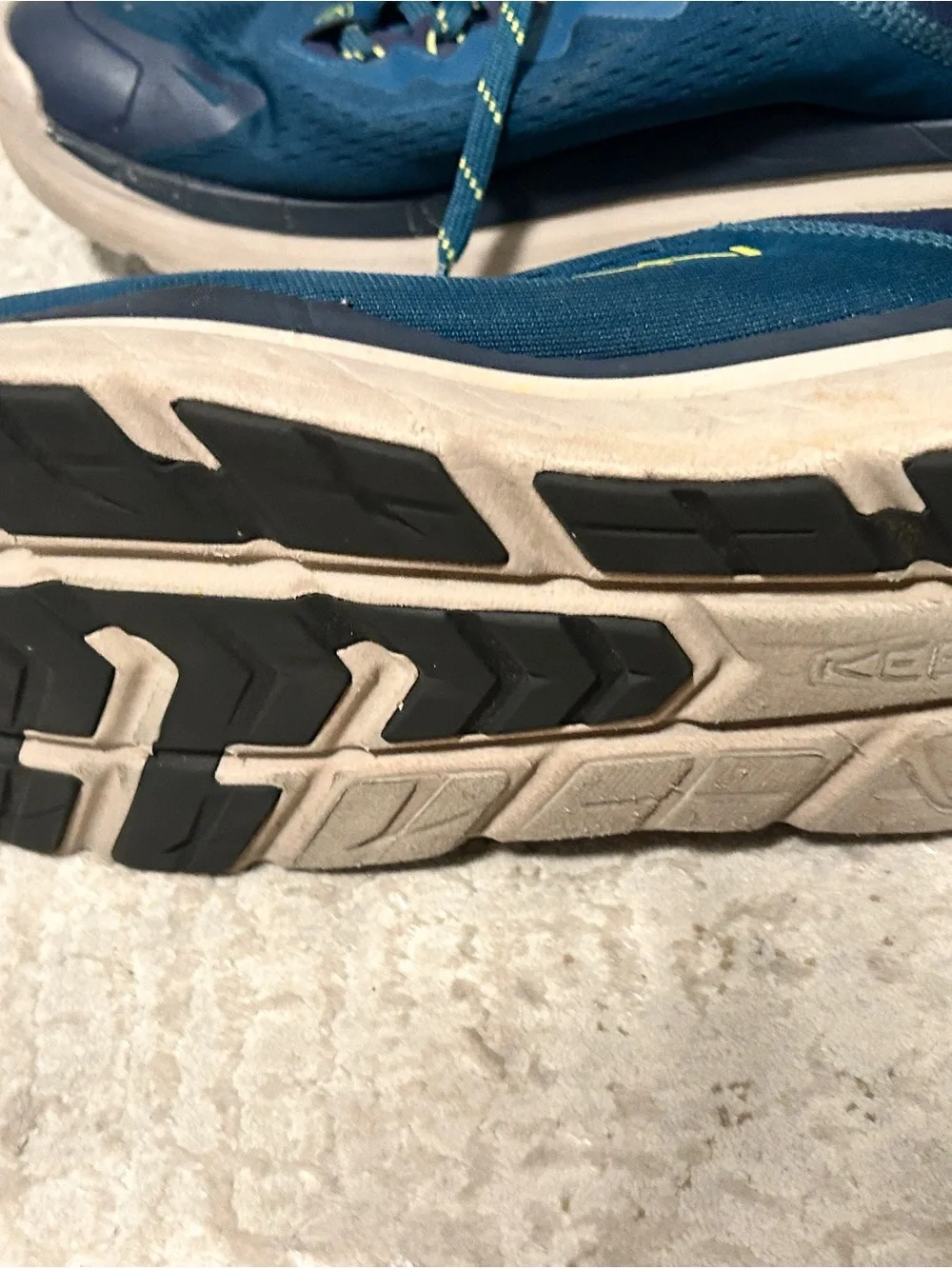 Keen Men’s Teal and Navy Athletic Lace-Up Trainers